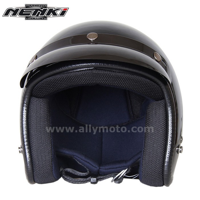 129 Nenki Open Face Helmets Vintage Style Motorbike Cruiser Touring Chopper Street Scooter Helmet Dot Whit Goggles Mask@5